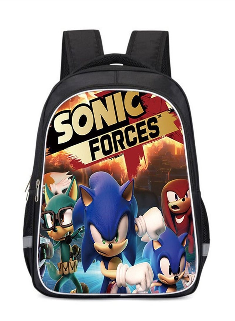 Sonic the Hedgehog Backpack Daypack Schoolbag Teen Boys School Book bag