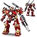 BDXEJV Mech Robot Transforming Building Blocks Set for Adults Red City Protector Mecha Model Action Figures Cool Creative Robots STEM Toys Gift for Teens Boys 588 Pieces - Image 2