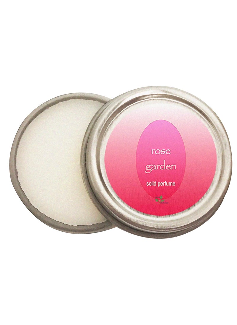 Ladybug Soap Company Rose Garden Natural Solid Perfume Rose Garden 025 oz tin jar 