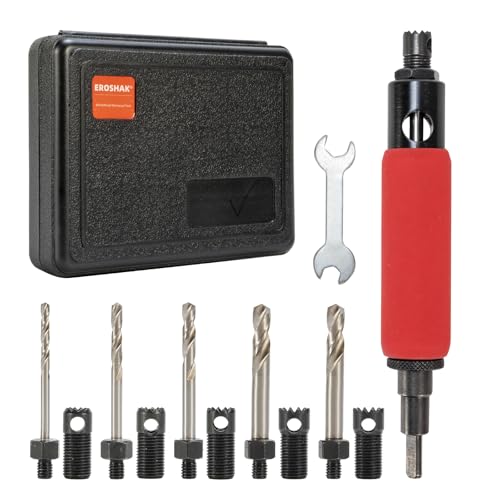 EROSHAK Rivet Removal Tool,POP Rivet Drill Remover,Electric Drill Adapter Rivets Puller for 1/8", 5/32", 3/16", 7/32" and 1/4" - Image 1