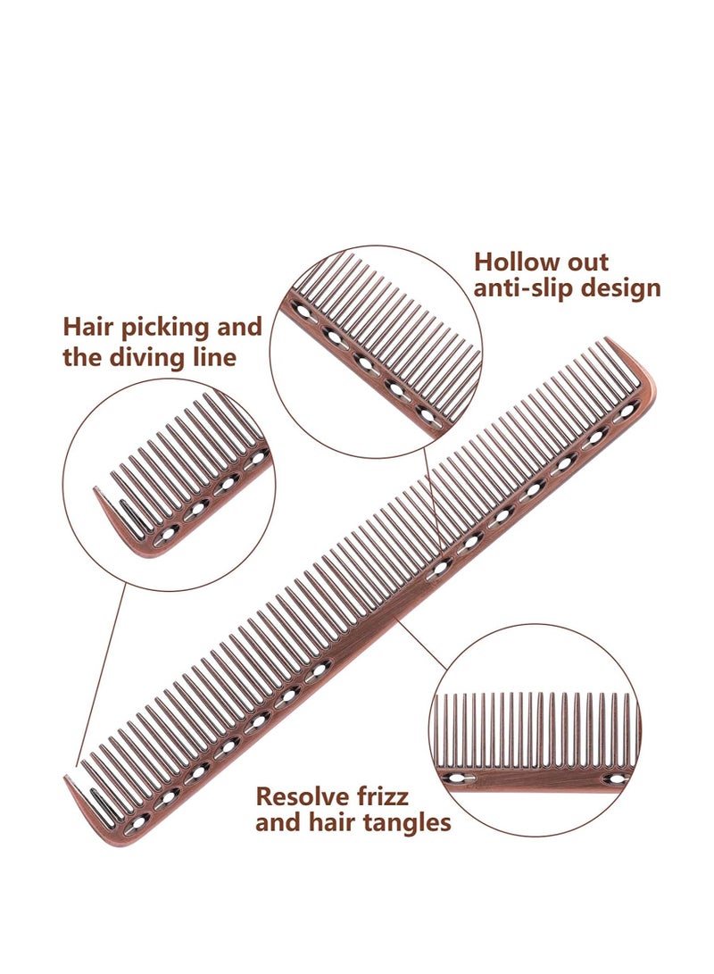 SYOSI Hair Combs Aluminum Fine Pro Tail Combs Set Salon Hair Styling Tools Hair Stylist Accessories Daily Use Strong Durable Anti Static  for Men Woman 4PCS - Image 5