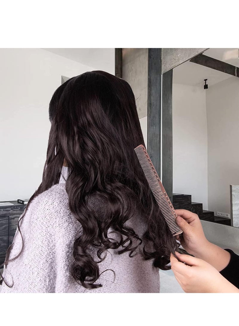 SYOSI Hair Combs Aluminum Fine Pro Tail Combs Set Salon Hair Styling Tools Hair Stylist Accessories Daily Use Strong Durable Anti Static  for Men Woman 4PCS - Image 3