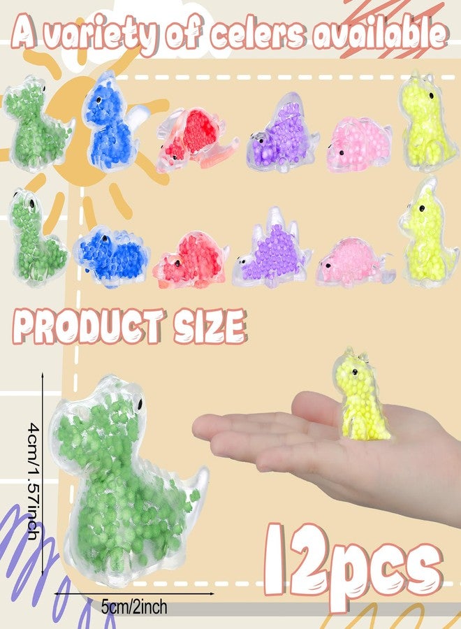 Seenelling 24 Pack Mini Dinosaur Party Favors for Kids Fidget Stress Balls Sensory Dinosaur Squeeze Relaxation Cute Relief Stress Ball for Birthday Gifts Classroom Student Prizes - Image 3