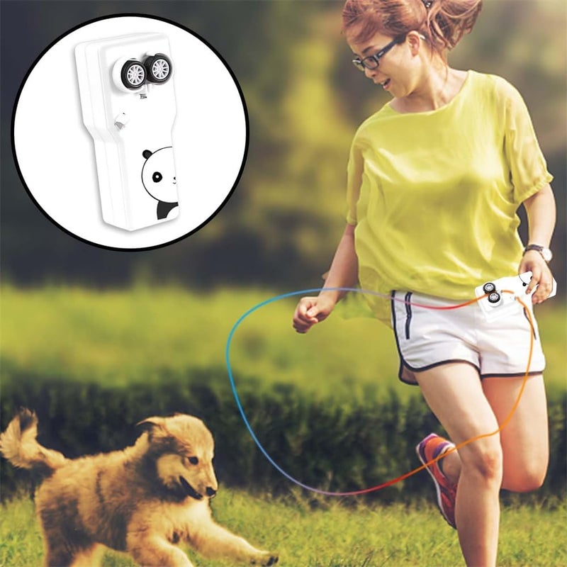 String Launcher, Cute String Shooter Toy, Decompression Fidget Toy for Cats, Dogs, Kids, and Adults, White, Comes with Two Ropes - Image 5