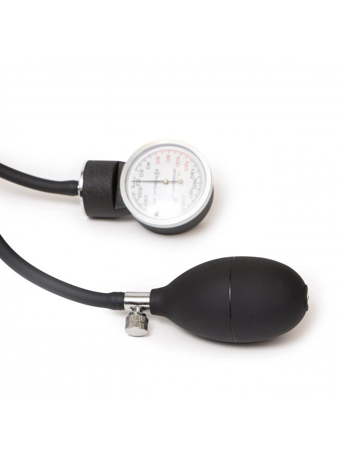 Primacare DS-9193 Classic Series Large Adult Size Professional Blood Pressure Kit with Aneroid Sphygmomanometer, Latex Free Inflation System BP Kit with Nylon Cuff - Image 4
