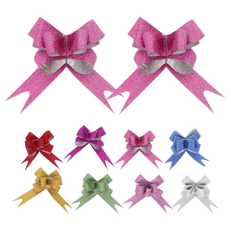 Pull Bows for Gift Wrapping, Elegant Decorative Accents, Durable Plastic Design - Image 1
