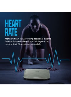 cardoo Smart Scale – 19 Body Parameters, Heart Rate Monitoring, and AI-Powered Health Insights – Multi-User Management and Goal Setting – White  - Image 4