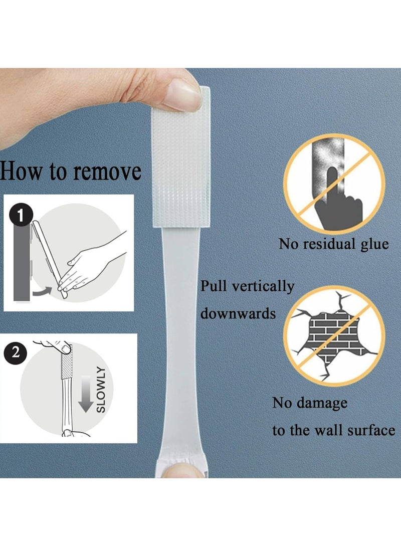 CMGTYYD CMGTYYD Large Picture Hanging Strips Heavy Duty,24 Pairs(48 Strips)Removable Hook and Loop Tape Sticky Picture Hangers for Walls,Damage Free No Nails Refill Adhesive Poster Strips for Frame Mounting Strips  - Image 4