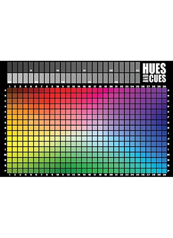USAopoly - Hues And Cues ; Vibrant Color Guessing Game Perfect For Family Game Night ; Connect Clues And Colors Together ; 480 Color Squares To Guess From - Image 1