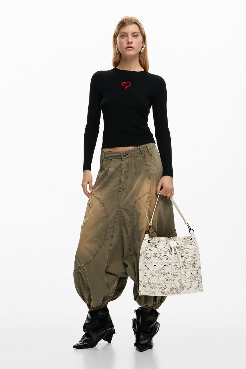 DESIGUAL Medium backpack convertible into a handbag, with braided details, - Image 2