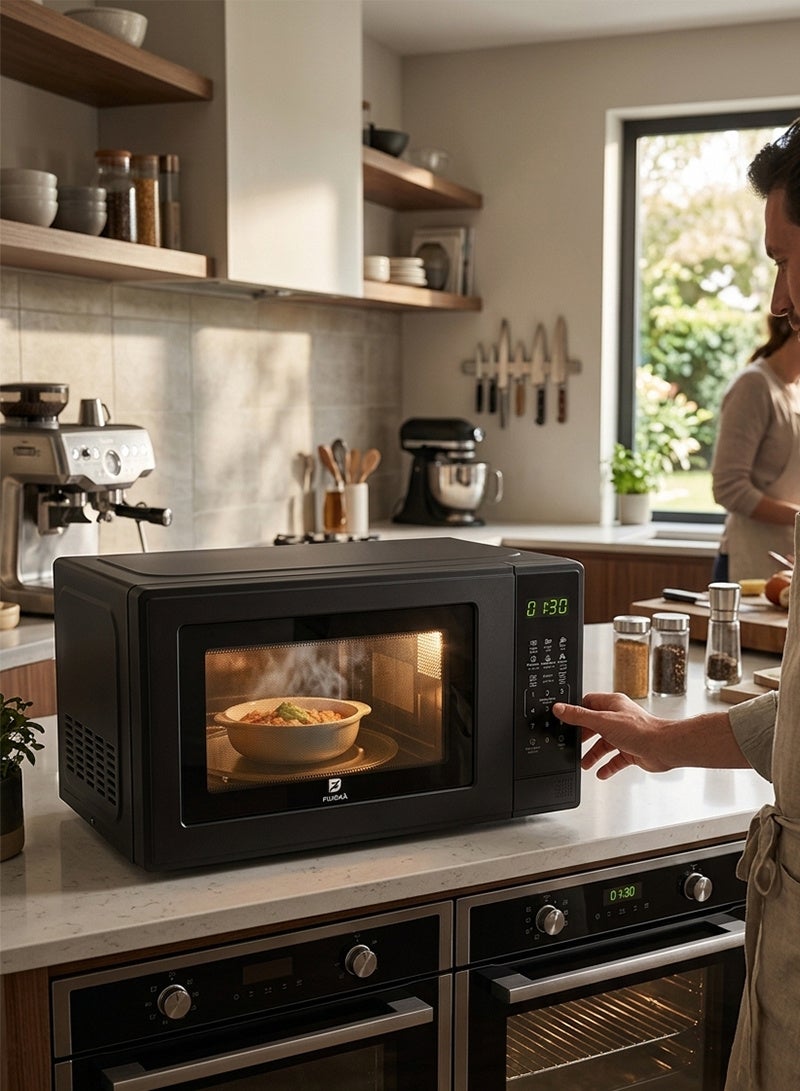 FUJIKA Digital Microwave Oven - 20 Liters - 700 Watts - Black - FJK-M20LDB - Image 4