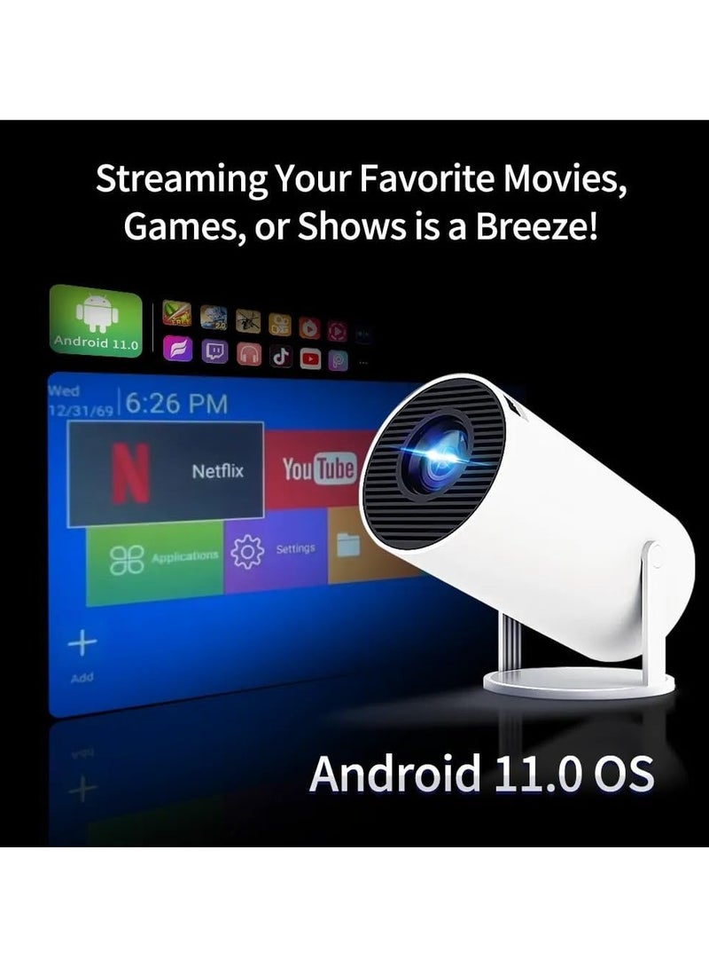 protechtor projector Smart 4K portable with Built in speakers ,screen mirroring , 2.4/5G WiFi, BT 5 - Image 4