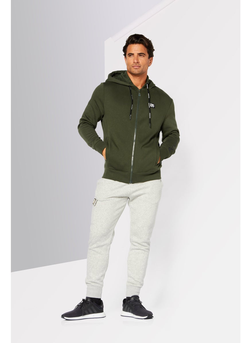 DKNY Sport Men Sportswear Fit Long Sleeve Training Sweatshirt, Army Green  - Image 2