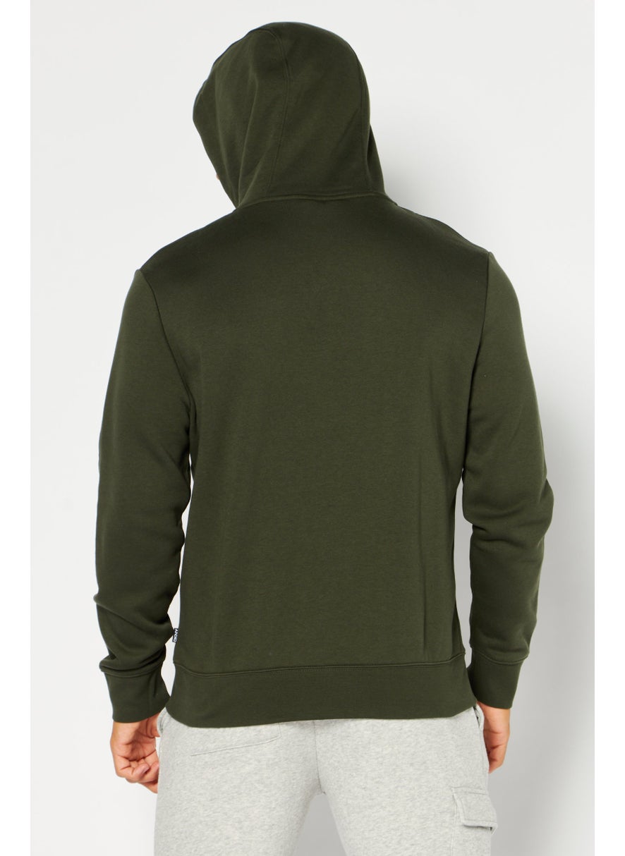 DKNY Sport Men Sportswear Fit Long Sleeve Training Sweatshirt, Army Green  - Image 3