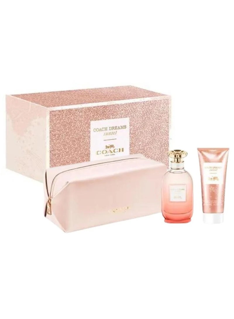 COACH Dream Sunset Eau de Parfum With Body Lotion And Bag Gift Set 90+100ml - Image 1