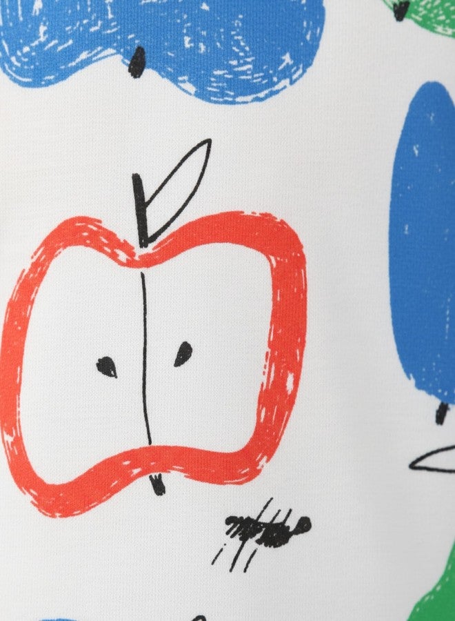 ANTHRILO Apple PEAR Long Sleeve Pyjama Set -White | 0-6 Months - Image 5