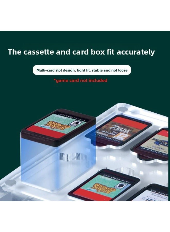 Exclusive for Switch game cards! Transparent acrylic display stand with 9 card slots, easy to show off your collection (please remove the protective film before use)  - Image 3