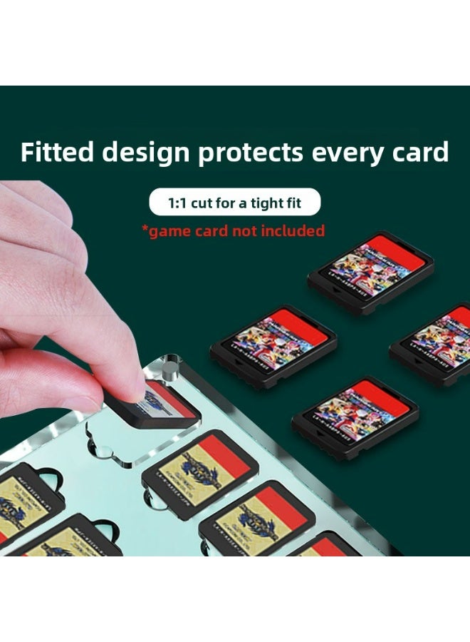 Exclusive for Switch game cards! Transparent acrylic display stand with 9 card slots, easy to show off your collection (please remove the protective film before use)  - Image 4
