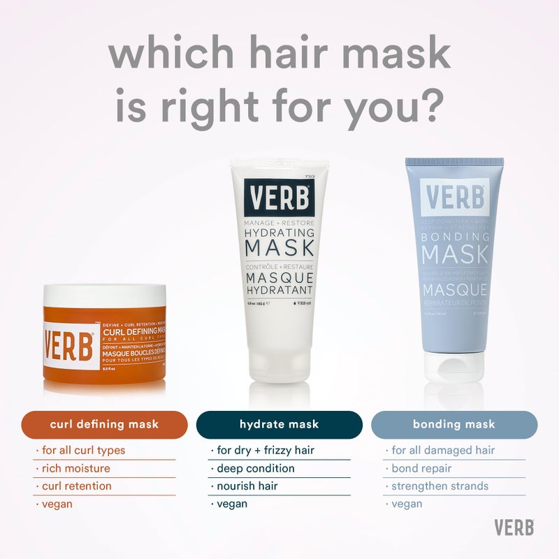 VERB Curl Defining Mask, 6.5 fl oz - Curl Definition + Retention - Moisturize + Reduce Frizz - Vegan, No Parabens or Harmful Sulfates - Image 5