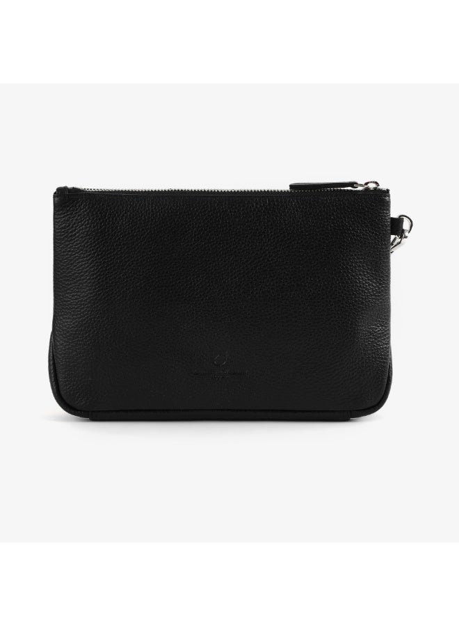 Knights & Walker Genuine Leather Large Accessories Pouch Black for travel - Image 4