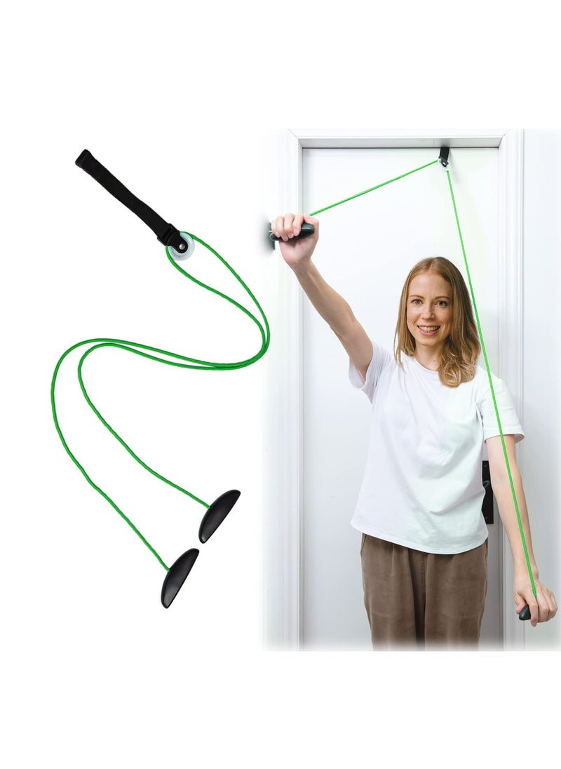Excefore Exercise Pulley for Physical Therapy, Shoulder Pulley Over Door Rehab Exerciser, lleviate Shoulder Pain and Facilitate Recovery from Surgery for Frozen Shoulder Physical Therapy Flexibility  - Image 1