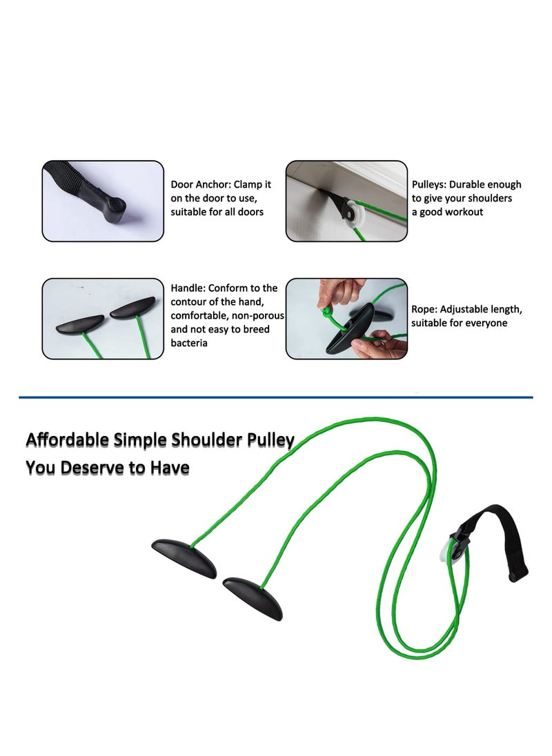Excefore Exercise Pulley for Physical Therapy, Shoulder Pulley Over Door Rehab Exerciser, lleviate Shoulder Pain and Facilitate Recovery from Surgery for Frozen Shoulder Physical Therapy Flexibility  - Image 3