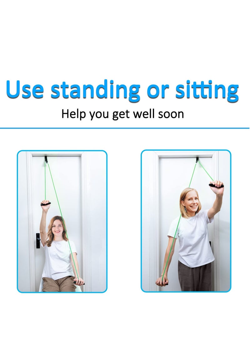 Excefore Exercise Pulley for Physical Therapy, Shoulder Pulley Over Door Rehab Exerciser, lleviate Shoulder Pain and Facilitate Recovery from Surgery for Frozen Shoulder Physical Therapy Flexibility  - Image 4