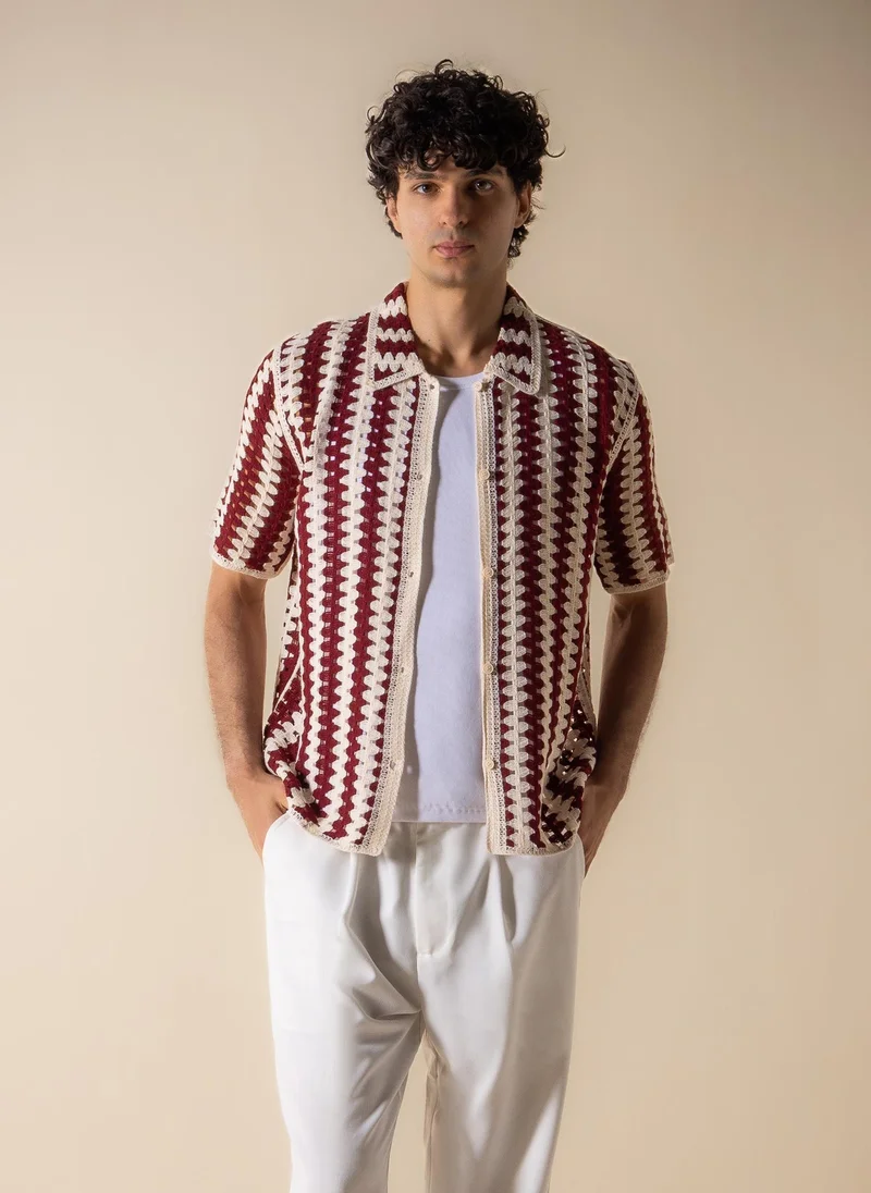 شايبس HANDMADE EMBROIDERED SHIRT