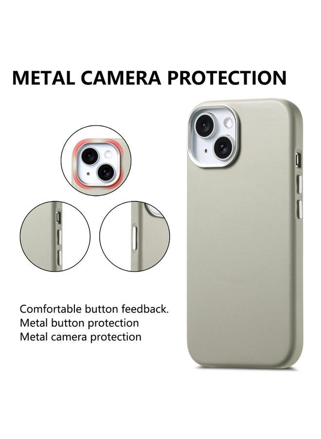 S-TOP Case For iPhone 15 Electroplated Metal Button MagSafe Phone Case - Image 2
