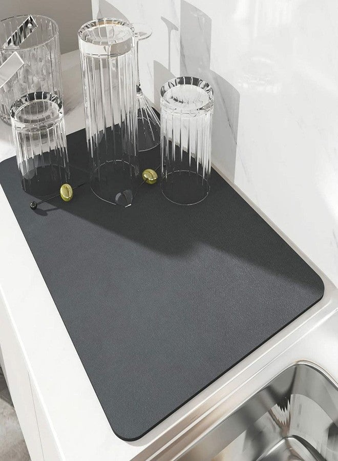 Zyomatiq Dish Drying Mat for Kitchen Counter,Absorbent Dish Drying Mat,Dish Drying Pad with Non-Slip Rubber Backed, Hide Stain Anti Absorbent for Kitchen Counter(Size:- 40 * 45CM) (Pack of 1) - Image 2