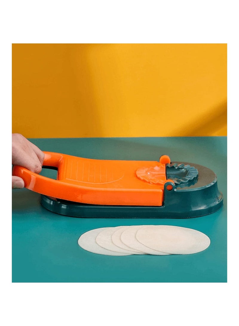 Y&D 2 in 1 Dumpling Machine, Manual Skin Mold, Multi-Function Mold Group, Diy Tool, Safety ABS Material (Orange)  - Image 5