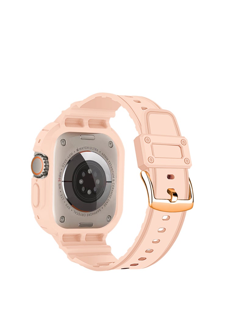 GULFLINK - Band + Case Sports Wrist For Apple Watch 8 Ultra 49mm Pink - Image 1