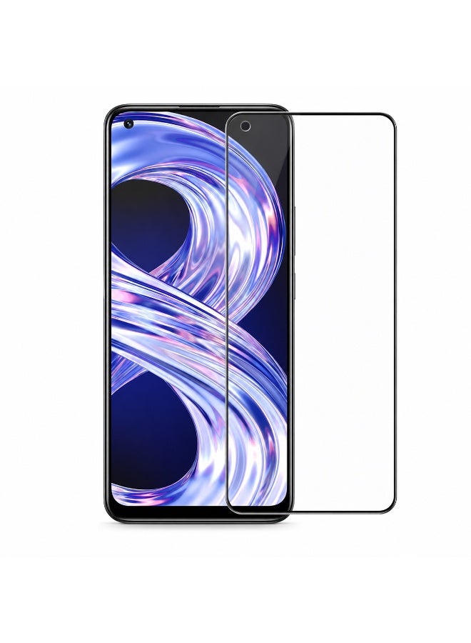 Deer ESD Anti-Static 9H Tempered Glass Screen Protector for Realme 8 Pro - Full Coverage with Black Frame - Image 1