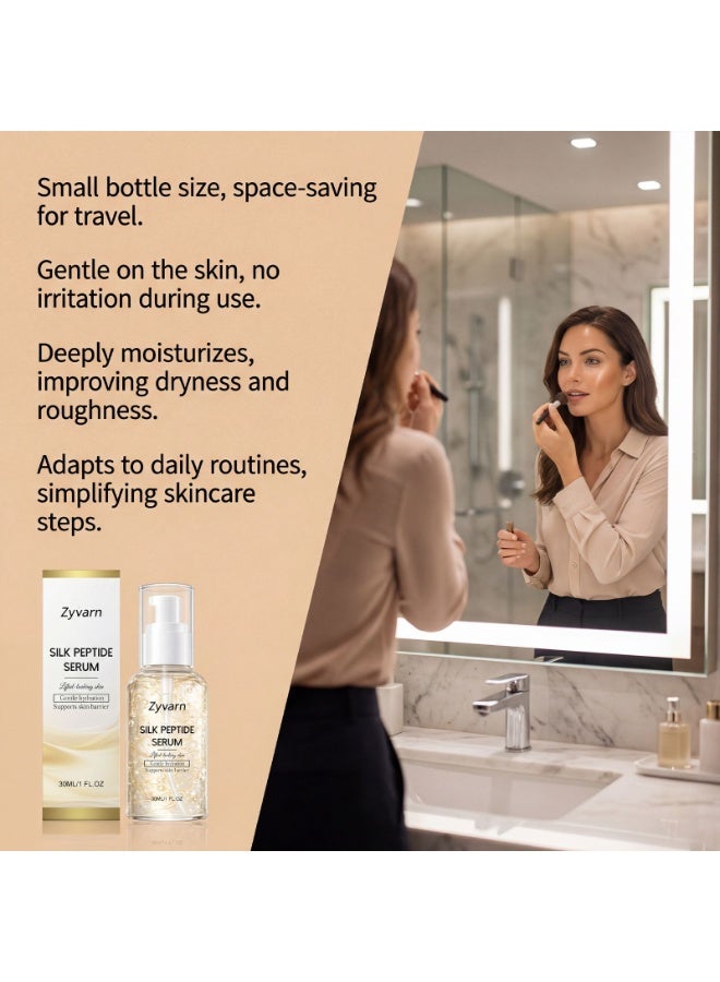 Zyvarn Silk Peptide Essence 30ml | Repairs Damaged Skin Barrier and Improves Dryness and Roughness - Image 4