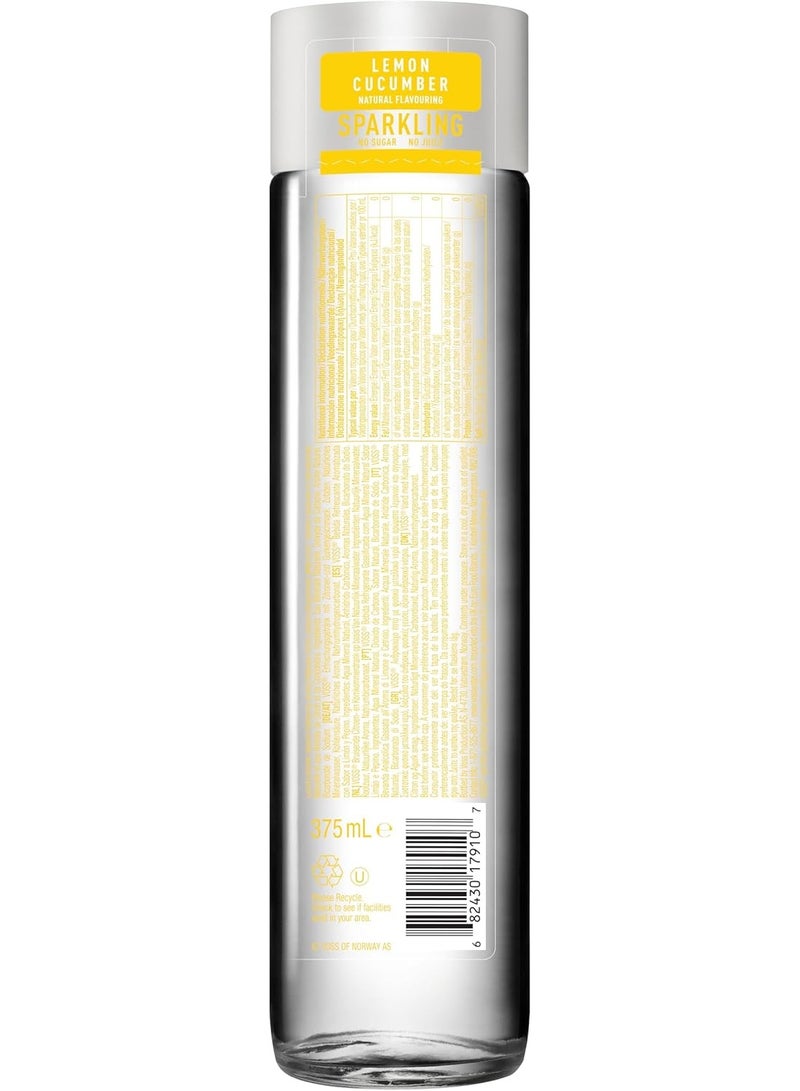 Voss Lemon Cucumber Flavoured Sparkling Water, Pack of 12 x 375ml Original Glass Bottles, Zero Calories, No Sugar, Naturally Sourced - Image 5