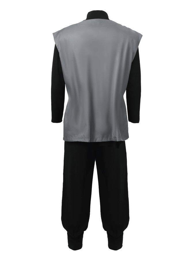 C-ZOFEK Mens Black Cosplay Costume Anime Kung Fu Suit (X-Large) - Image 5