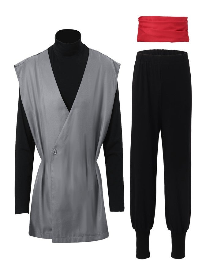 C-ZOFEK Mens Black Cosplay Costume Anime Kung Fu Suit (X-Large) - Image 1