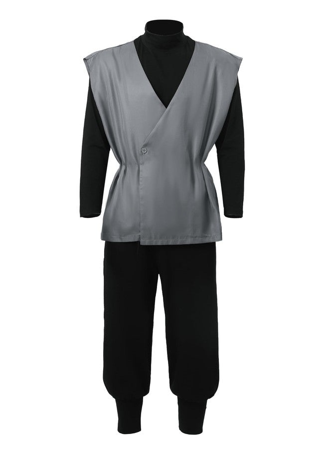 C-ZOFEK Mens Black Cosplay Costume Anime Kung Fu Suit (X-Large) - Image 3