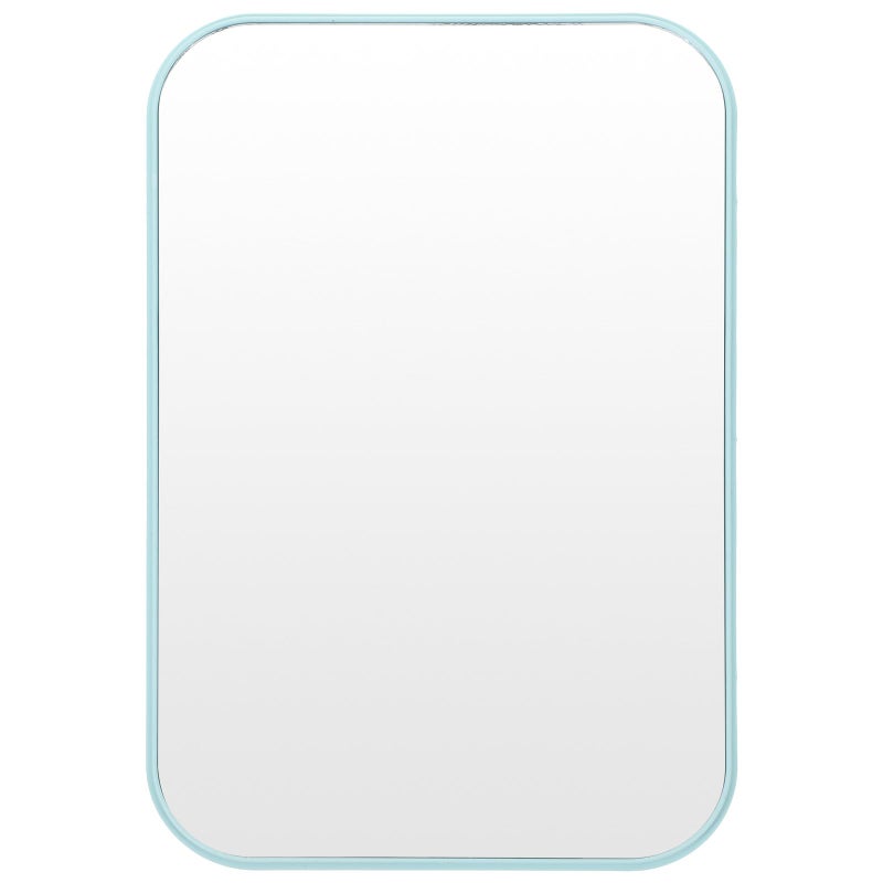 Foldable Makeup Mirror Portable Desktop Table Mirror Large Nordic Blue HD for Travel Dormitory - Image 2