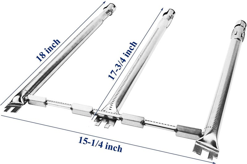 Utheer Grill Replacement Parts for Weber Spirit and Spirit II 300 Series, 15.3" Flavorizer Bars, 18" Grill Burner and Ignitor Kit for Weber Spirit E310, E320, S310 with Front Control, 7636, 69787 - Image 2