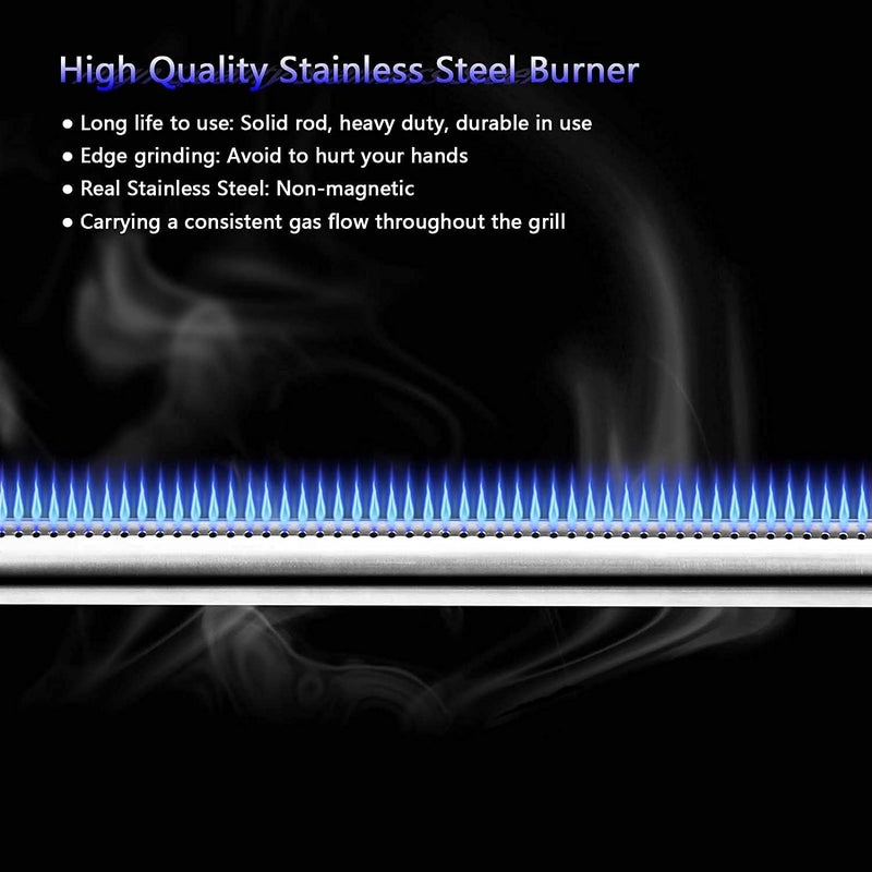 Utheer Grill Replacement Parts for Weber Spirit and Spirit II 300 Series, 15.3" Flavorizer Bars, 18" Grill Burner and Ignitor Kit for Weber Spirit E310, E320, S310 with Front Control, 7636, 69787 - Image 4