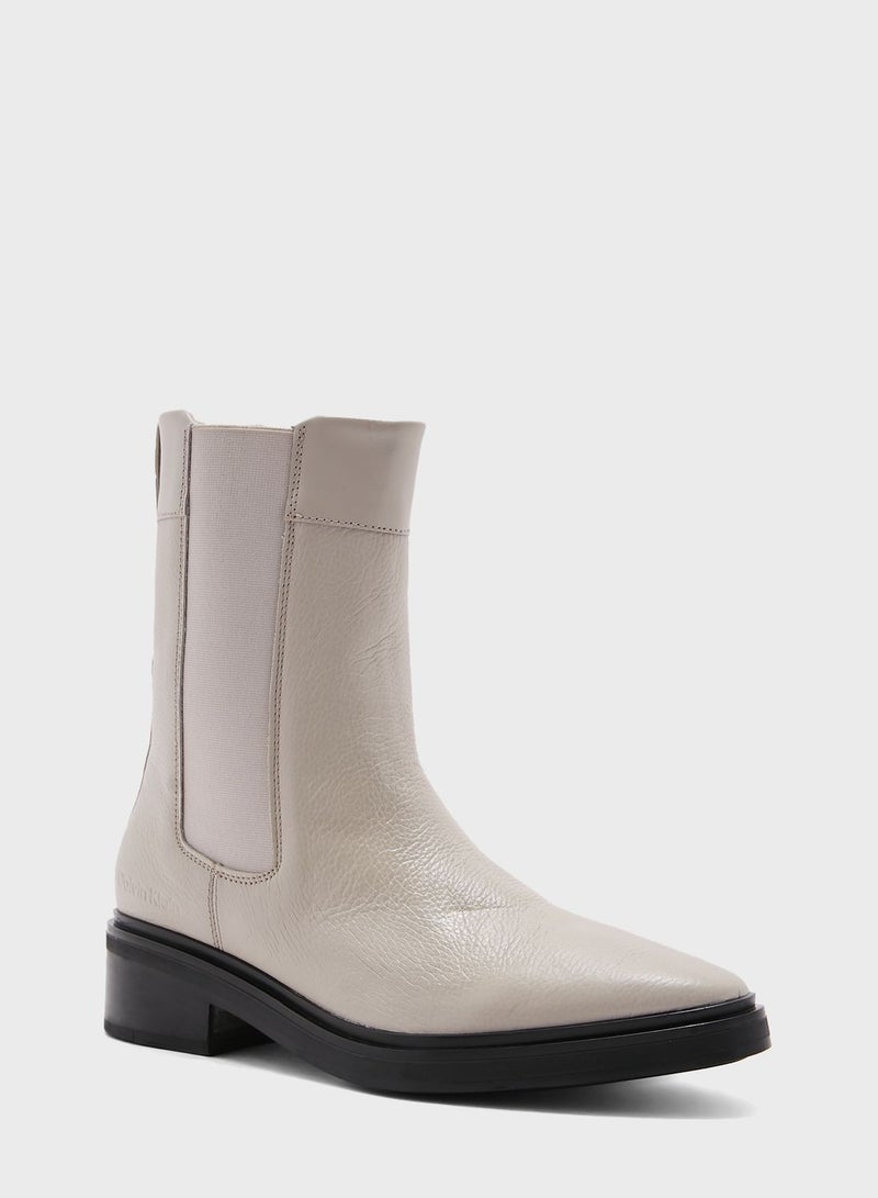 CALVIN KLEIN Pointed Toe Ankle Boots - Image 2