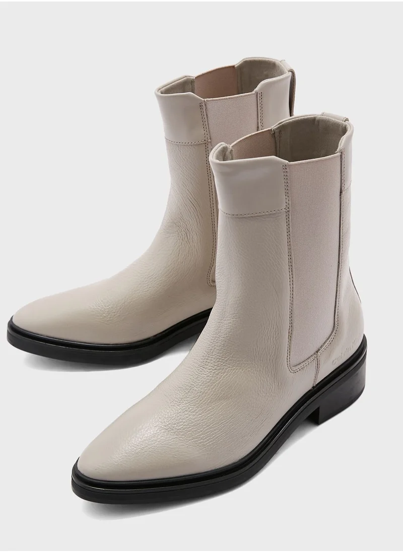CALVIN KLEIN Pointed Toe Ankle Boots