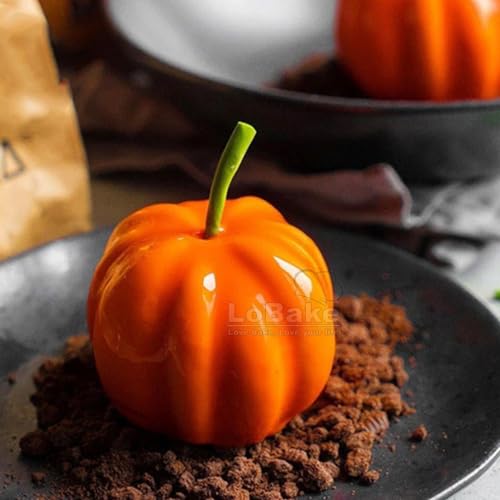 LoBake 10pcs Various Half Ball Pumpkin Grape Vollyball Shell Aluminium Tart Mould Jelly Pudding Cup Cupcake Mold Baking Tools (R13 Small pumpkin) - Image 5