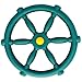 Jungle Gym Kingdom Playground Accessories Pirate Ship Wheel for Kids Outdoor Playhouse Treehouse Backyard Playset Or Swingset Wooden Attachments Parts Green - Image 3