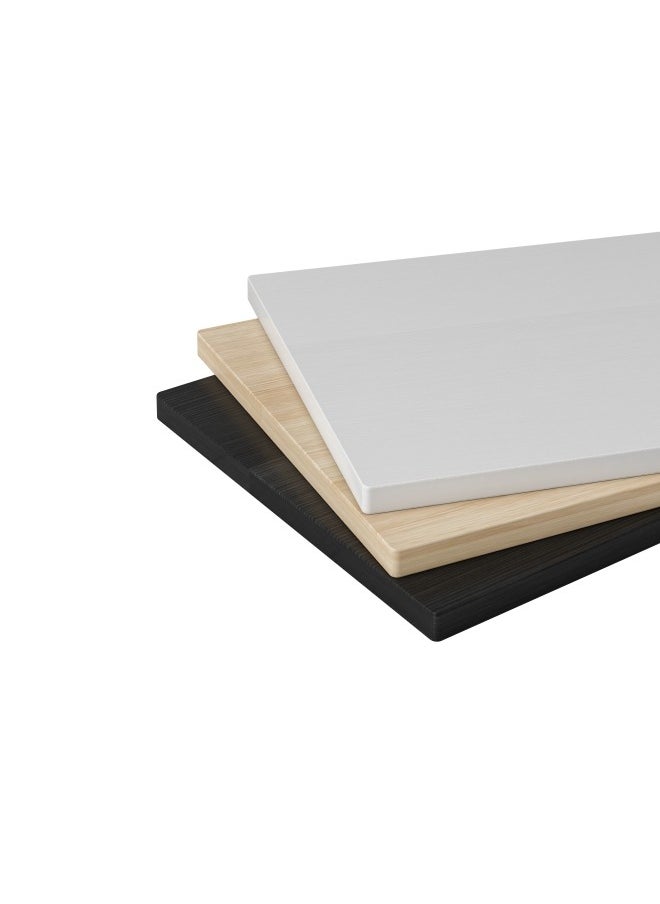 ADEBOLA - Study Desk with Storage Bag,Home Office Computer Desk with Monitor Stand 110*50*75 CM - Image 1