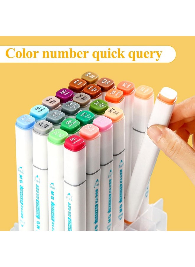 M&G 80 Colors Water Based Markers, Fine & Broad Dual Tip Coloring Markers Set With Storage Case, Art Markers For Adult Kids Coloring Note Taking Sketching Drawing Art  - Image 5