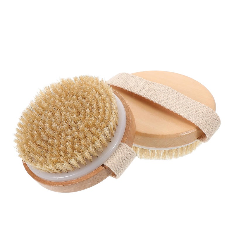 2Pcs Exfoliating Body Brush Set Soft Bristles For Wet And Dry Skin Massage - Image 2