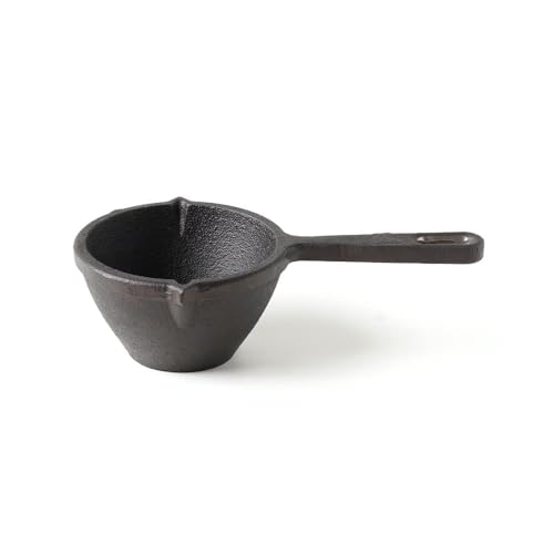 Ortex Cast Iron Tadka Pan/Vaghar/Chounk/Baghar for Frying Dal/Spices | 5Inch, 0.85kg, Gas & Induction-Friendly | Pre-Seasoned, 100% Toxin-Free, Naturally Non-Stick, Long Lasting - Image 1