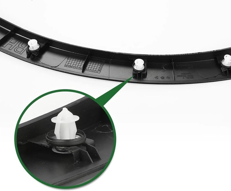 QASULER Rear Wheel Eyebrow Mudguard for Tesla Model Y - Image 3